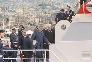 Intervento del Presidente della Repubblica Francesco Cossiga a Genova per l'inaugurazione della mostra "Eurameriflora '91"
