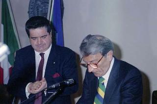 Intervento del Presidente della Repubblica Francesco Cossiga a Genova per l'inaugurazione della mostra "Eurameriflora '91"