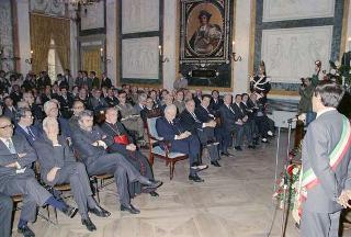 Intervento del Presidente della Repubblica Francesco Cossiga a Genova per l'inaugurazione della mostra "Eurameriflora '91"