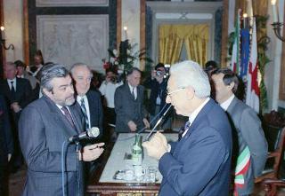 Intervento del Presidente della Repubblica Francesco Cossiga a Genova per l'inaugurazione della mostra "Eurameriflora '91"
