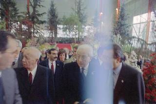 Intervento del Presidente della Repubblica Francesco Cossiga a Genova per l'inaugurazione della mostra "Eurameriflora '91"
