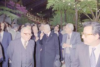 Intervento del Presidente della Repubblica Francesco Cossiga a Genova per l'inaugurazione della mostra "Eurameriflora '91"