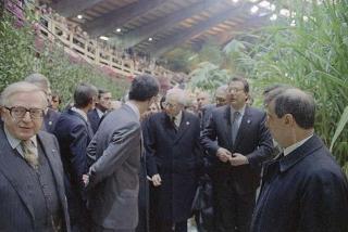 Intervento del Presidente della Repubblica Francesco Cossiga a Genova per l'inaugurazione della mostra &quot;Eurameriflora '91&quot;