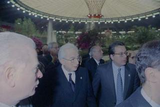 Intervento del Presidente della Repubblica Francesco Cossiga a Genova per l'inaugurazione della mostra "Eurameriflora '91"