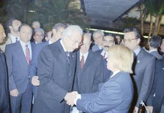Intervento del Presidente della Repubblica Francesco Cossiga a Genova per l'inaugurazione della mostra "Eurameriflora '91"