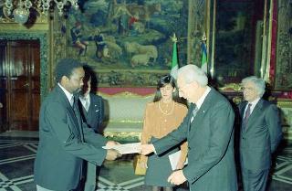 Rafael Guilice Sengo Goncalves, nuovo ambasciatore della Repubblica del Mozambico: presentazione delle Lettere credenziali