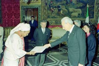 signora Judith Sefi Attah, nuovo ambasciatore della Repubblica Federale della Nigeria: presentazione delle Lettere credenziali