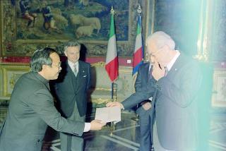 Phoune Khammounheuang, nuovo ambasciatore della Repubblica Democratica Popolare del Laos: presentazione delle Lettere credenziali