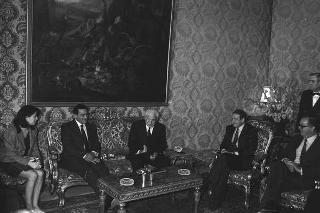 Incontro del Presidente della Repubblica Francesco Cossiga con il Presidente della Repubblica Araba d'Egitto Hosny Mubarak