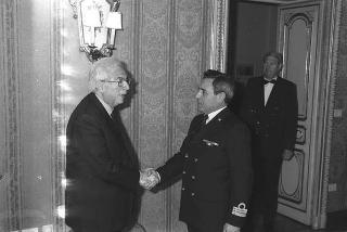 Incontro con una delegazione di allievi della Scuola sottufficiali della Marina Militare di La Maddalena, in servizio di Guardia d'Onore al Palazzo del Quirinale