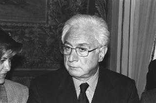 Il Presidente della Repubblica Francesco Cossiga riceve in udienza Giuseppe Avolio, presidente della Confederazione italiana coltivatori, con il Comitato esecutivo della Federazione internazionale dei produttori agricoli