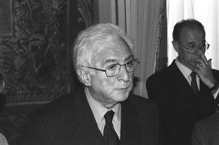 Il Presidente della Repubblica Francesco Cossiga riceve in udienza Giuseppe Avolio, presidente della Confederazione italiana coltivatori, con il Comitato esecutivo della Federazione internazionale dei produttori agricoli