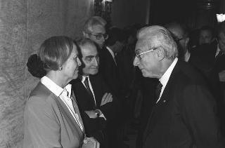 Intervento del Presidente della Repubblica Francesco Cossiga alla cerimonia di commemorazione del senatore a vita Cesare Merzagora