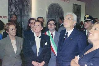 Intervento, in forma privata, del Presidente della Repubblica Francesco Cossiga  all'inaugurazione della Mostra "Omaggio a Manzù". Museo Manzù, Ardea (Roma)
