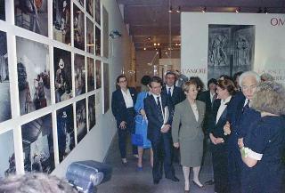 Intervento, in forma privata, del Presidente della Repubblica Francesco Cossiga  all'inaugurazione della Mostra "Omaggio a Manzù". Museo Manzù, Ardea (Roma)