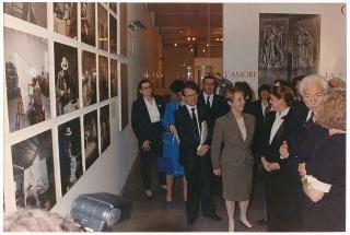 Intervento, in forma privata, del Presidente della Repubblica Francesco Cossiga  all'inaugurazione della Mostra "Omaggio a Manzù". Museo Manzù, Ardea (Roma)