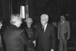 Incontro del Presidente della Repubblica Francesco Cossiga con il Presidente della Repubblica di Croazia Franjo Tudjman