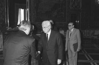 Incontro del Presidente della Repubblica Francesco Cossiga con il Presidente della Repubblica di Croazia Franjo Tudjman