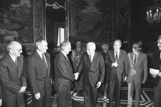 Incontro del Presidente della Repubblica Francesco Cossiga con il Presidente della Repubblica di Croazia Franjo Tudjman