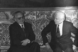 Incontro del Presidente della Repubblica Francesco Cossiga con il Presidente della Repubblica di Croazia Franjo Tudjman