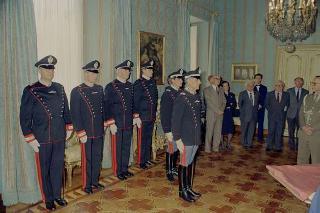 Cerimonia di consegna al Presidente della Repubblica, da parte dell'Ambasciatore Marco Colombo, della bandiera nazionale esposta dall'Ambasciata d'Italia ad Al Kuwait nel periodo dell'invasione irachena