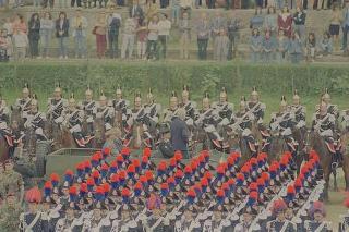 Intervento del Presidente della Repubblica Francesco Cossiga alla celebrazione del 177° anniversario di fondazione dell'Arma dei Carabinieri. Roma,  Piazza di Siena