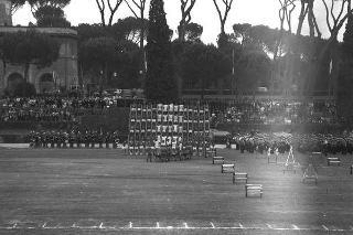 Intervento del Presidente della Repubblica Francesco Cossiga alla celebrazione del 177° anniversario di fondazione dell'Arma dei Carabinieri. Roma,  Piazza di Siena