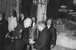 Incontro con una delegazione di partecipanti al Congresso "La chirurgia verso il Duemila", promosso dall'Associazione chirurghi ospedalieri italiani
