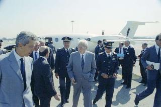 Aereoporto di Ciampino: intervento in forma privata alla presentazione del velivolo da trasporto regionale "Piaggio Avanti P 180"