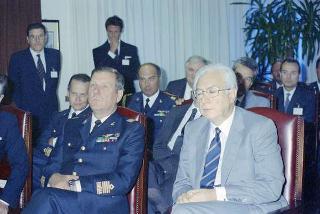 Aereoporto di Ciampino: intervento in forma privata alla presentazione del velivolo da trasporto regionale "Piaggio Avanti P 180"