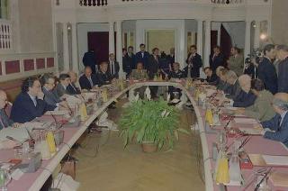 Riunione del Consiglio Supremo di Difesa a Castelporziano