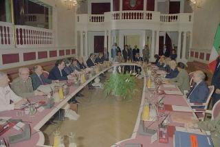 Riunione del Consiglio Supremo di Difesa a Castelporziano