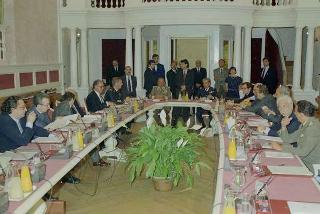 Riunione del Consiglio Supremo di Difesa a Castelporziano