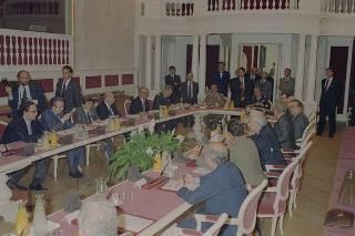 Riunione del Consiglio Supremo di Difesa a Castelporziano