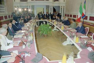Riunione del Consiglio Supremo di Difesa a Castelporziano