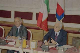 Riunione del Consiglio Supremo di Difesa a Castelporziano