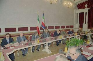 Riunione del Consiglio Supremo di Difesa a Castelporziano