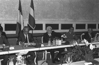Riunione del Consiglio Supremo di Difesa a Castelporziano