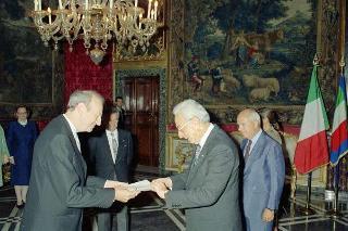 André J.B. Onkelinx, nuovo ambasciatore del Regno del Belgio: presentazione delle Lettere credenziali