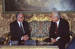 Incontro del Presidente della Repubblica Francesco Cossiga con il Presidente della Repubblica di Croazia Franjo Tudjman