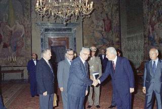 Incontro del Presidente della Repubblica Francesco Cossiga con il Presidente della Repubblica di Croazia Franjo Tudjman