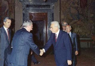 Incontro del Presidente della Repubblica Francesco Cossiga con il Presidente della Repubblica di Croazia Franjo Tudjman