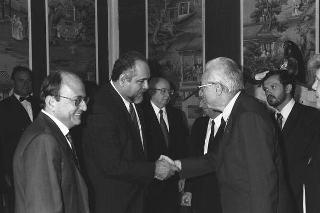Incontro con il Presidente della Repubblica di Nicaragua signora Violeta Chamorro