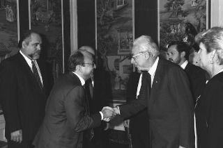 Incontro con il Presidente della Repubblica di Nicaragua signora Violeta Chamorro