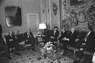 Incontro con il Presidente della Repubblica di Nicaragua signora Violeta Chamorro