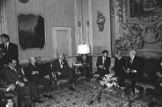 Incontro con il Presidente della Repubblica di Nicaragua signora Violeta Chamorro