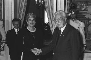 Incontro con il Presidente della Repubblica di Nicaragua signora Violeta Chamorro