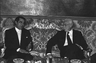 Incontro con il Presidente della Repubblica di Tunisia Zine El Abidine Ben Ali