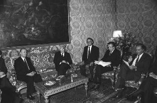 Incontro con il Presidente della Repubblica Popolare Socialista d'Albania Ramiz Alia