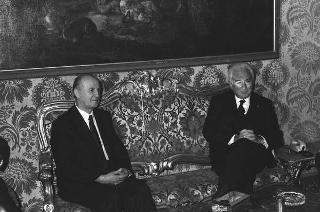 Incontro con il Presidente della Repubblica Popolare Socialista d'Albania Ramiz Alia